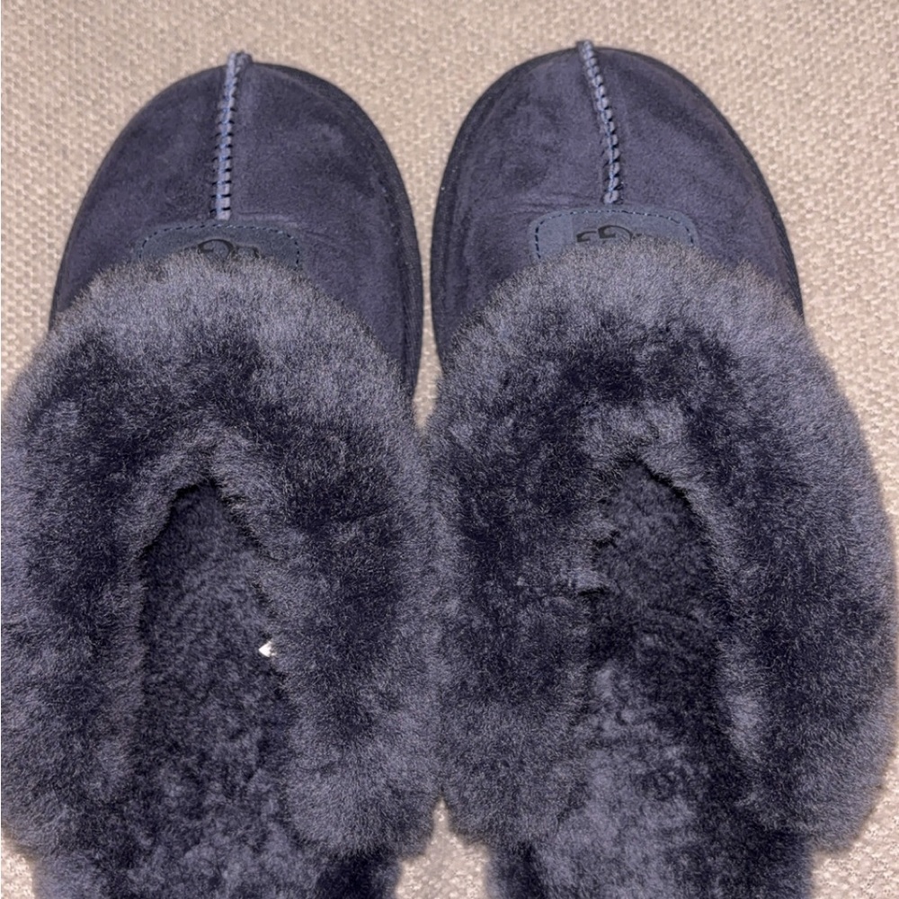 UGG Soft Gray Fleece Slippers